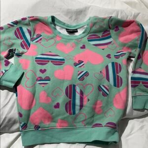 Joe boxer 4/5 turquoise heart sweatshirt worn once